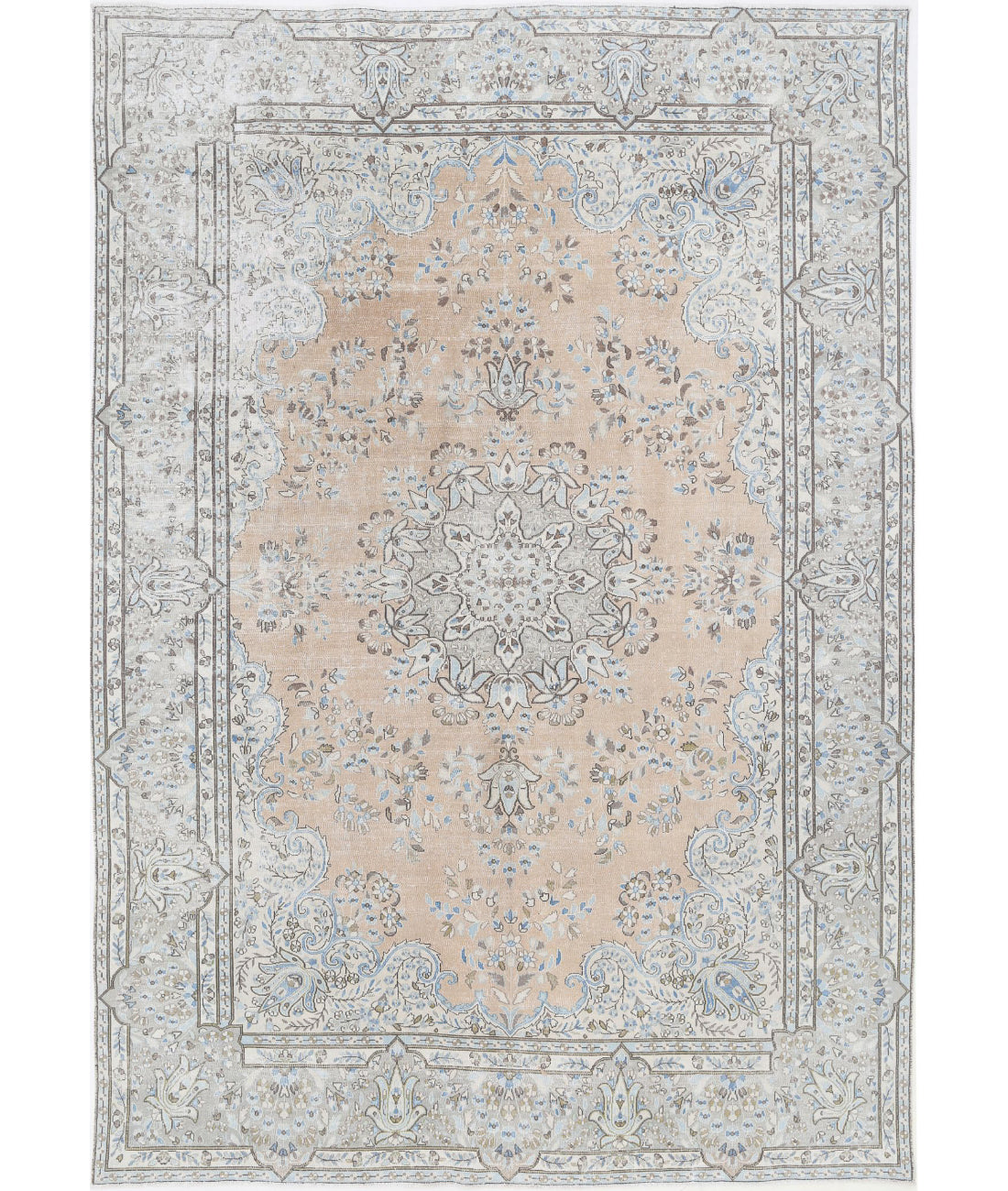 Kerman 8'2'' X 11'7'' Hand-Knotted Wool Rug 8'2'' x 11'7'' (245 X 348) / Taupe / Grey