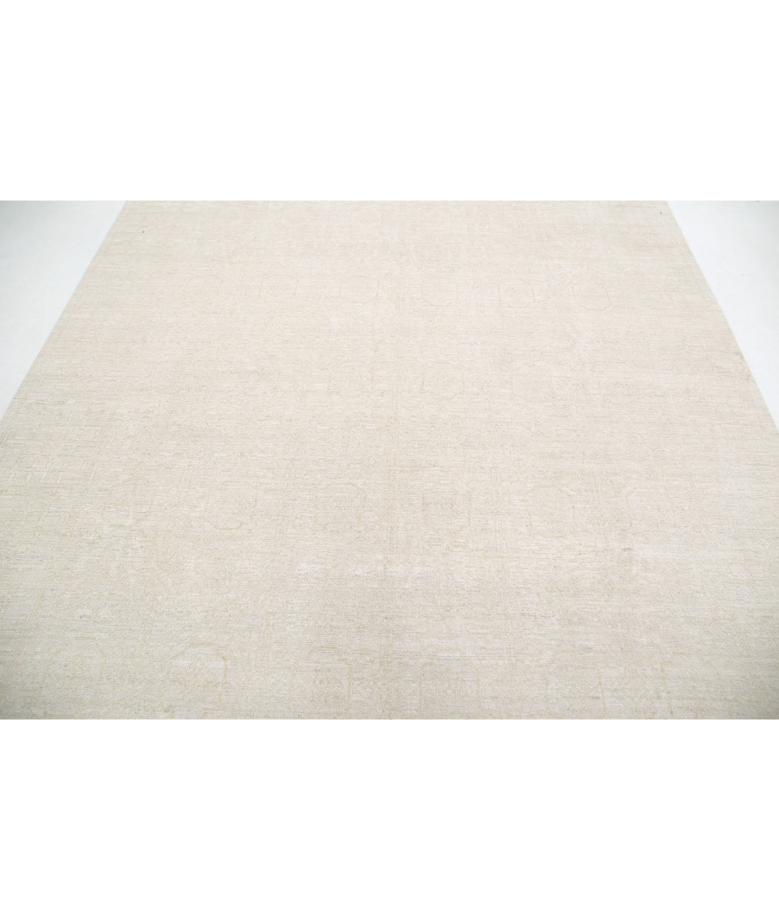 Khotan 8'0'' X 9'9'' Hand-Knotted Wool Rug 8'0'' x 9'9'' (240 X 293) / Ivory / Grey