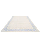 Khotan 8'5'' X 11'5'' Hand-Knotted Wool Rug 8'5'' x 11'5'' (253 X 343) / Ivory / Blue