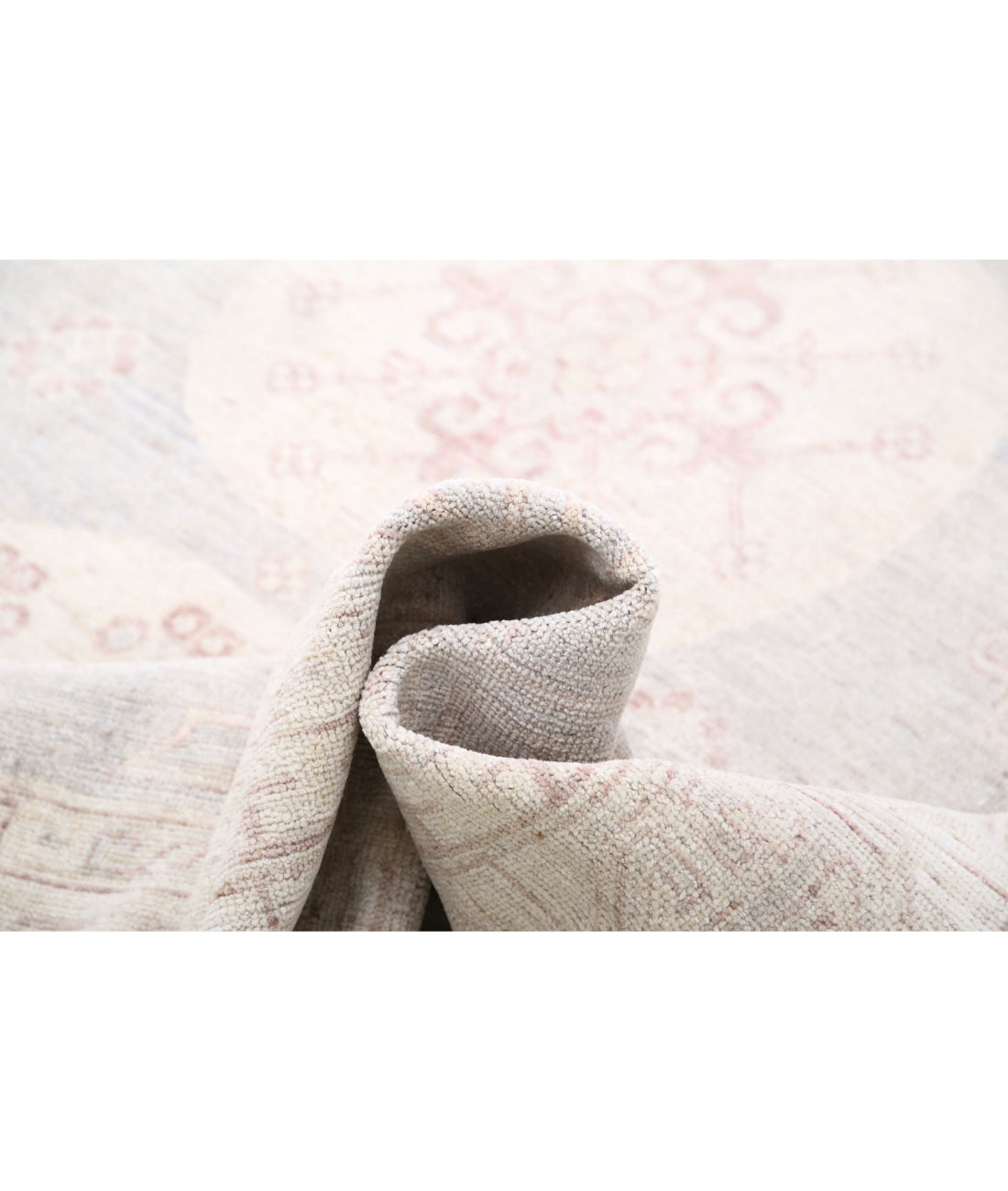 Khotan 8'1'' X 9'10'' Hand-Knotted Wool Rug 8'1'' x 9'10'' (243 X 295) / Grey / Ivory