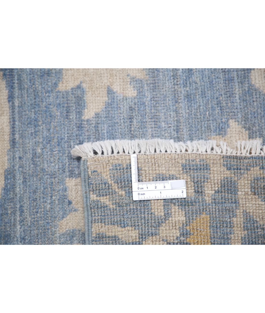 Khotan 8'10'' X 11'10'' Hand-Knotted Wool Rug 8'10'' x 11'10'' (265 X 355) / Blue / Ivory