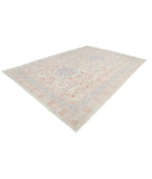 Khotan 9'9'' X 13'10'' Hand-Knotted Wool Rug 9'9'' x 13'10'' (293 X 415) / Ivory / Blue