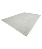 Khotan 12'3'' X 17'9'' Hand-Knotted Wool Rug 12'3'' x 17'9'' (368 X 533) / Silver / Blue