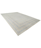 Khotan 12'3'' X 17'9'' Hand-Knotted Wool Rug 12'3'' x 17'9'' (368 X 533) / Silver / Blue
