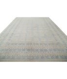 Khotan 12'3'' X 17'9'' Hand-Knotted Wool Rug 12'3'' x 17'9'' (368 X 533) / Silver / Blue