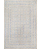 Khotan 12'3'' X 17'9'' Hand-Knotted Wool Rug 12'3'' x 17'9'' (368 X 533) / Silver / Blue