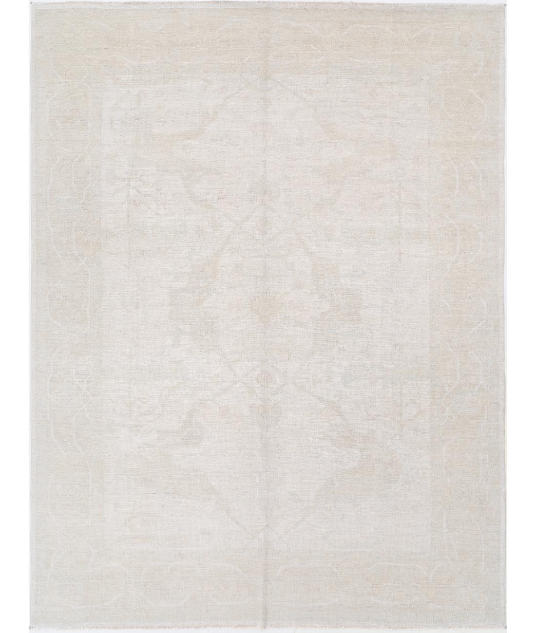 Khotan 8' 7" X 11' 7" Hand-Knotted Wool Rug 8' 7" X 11' 7" (262 X 353) / Ivory / Silver