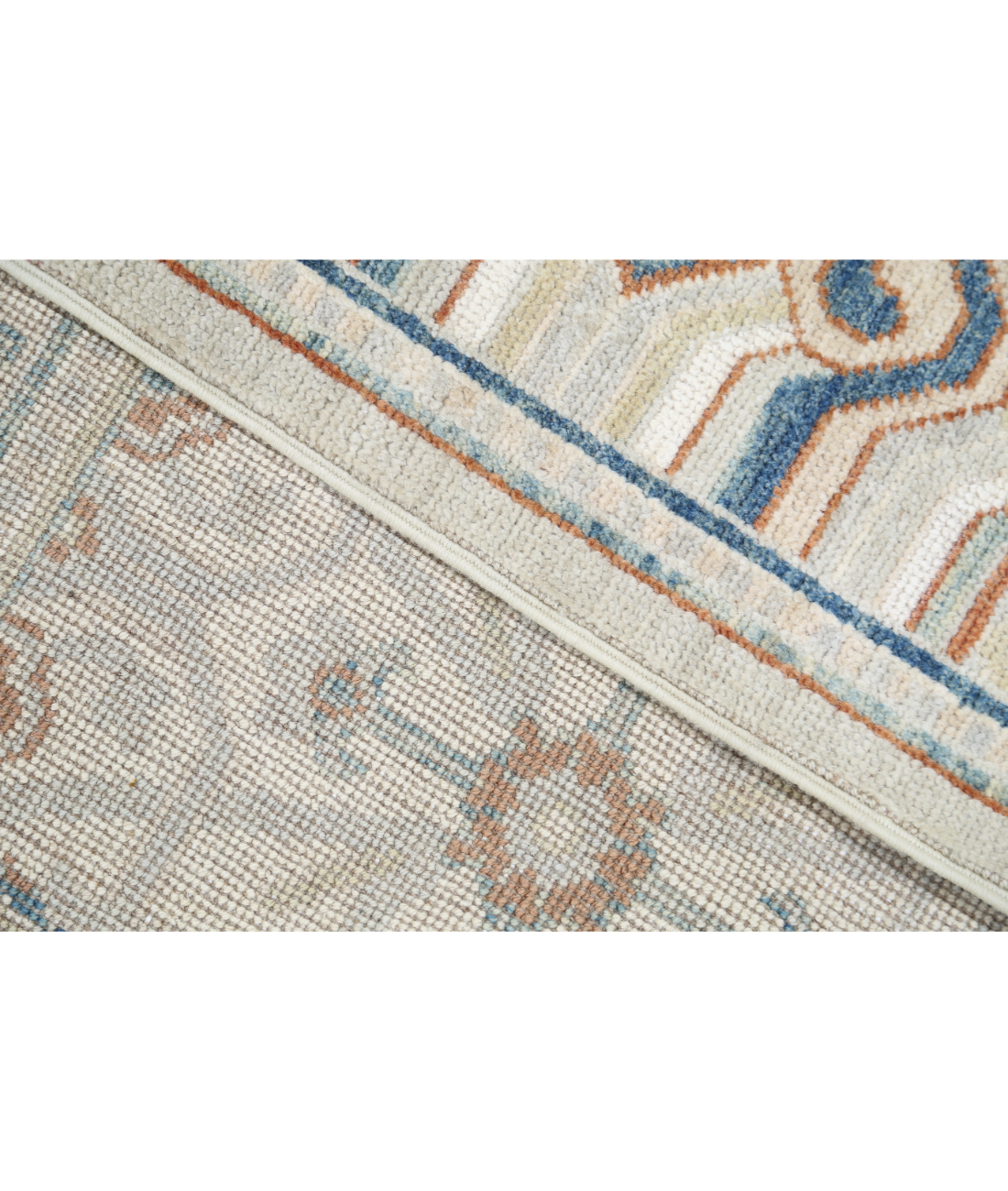 Khotan 9' 1" X 12' 7" Hand-Knotted Wool Rug 9' 1" X 12' 7" (277 X 384) / Grey / Blue