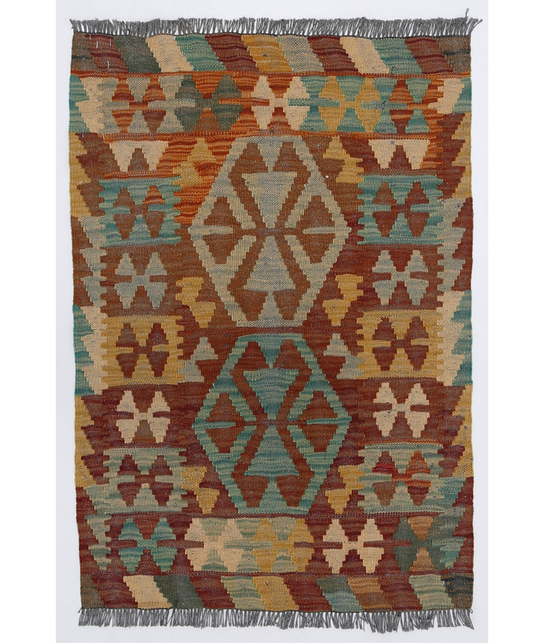 Hand Knotted Khurjeen Wool Rug 4' 0" X 5' 11" 4' 0" X 5' 11" (122 X 180) / Multi / Multi