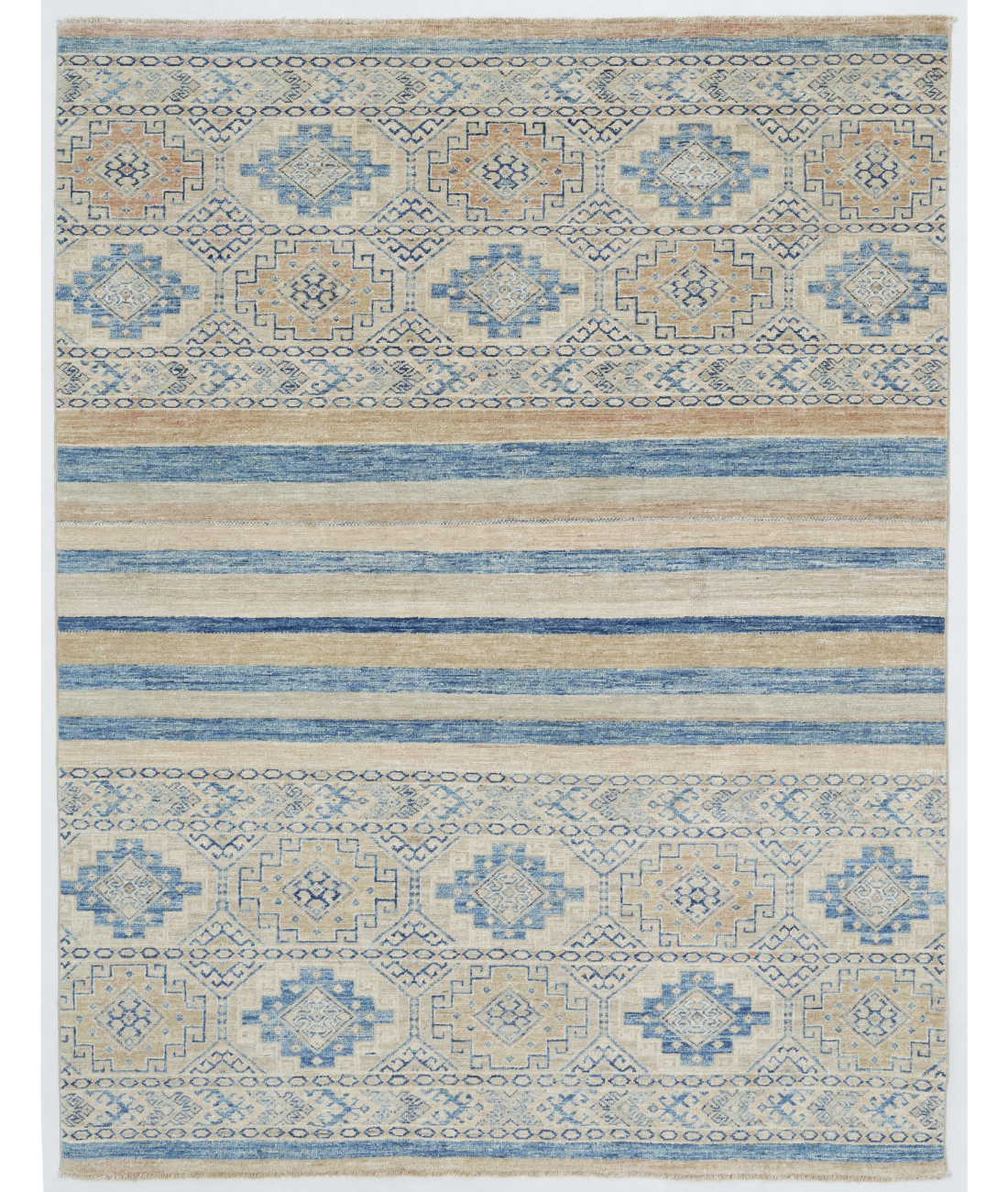 Hand Knotted Khurjeen Wool Rug 4' 11" X 6' 4" 4' 11" X 6' 4" (150 X 193) / Multi / Taupe