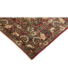 Kerman 4'10'' X 7'5'' Hand-Knotted Wool Rug 4'10'' x 7'5'' (145 X 223) / Black / Burgundy