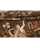 Kerman 4'10'' X 7'5'' Hand-Knotted Wool Rug 4'10'' x 7'5'' (145 X 223) / Black / Burgundy