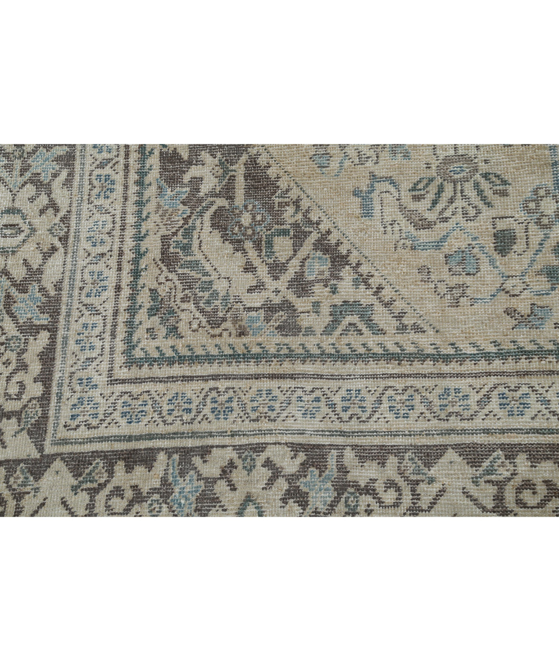 Mahal 8'8'' X 12'9'' Hand-Knotted Wool Rug 8'8'' x 12'9'' (260 X 383) / Ivory / Grey