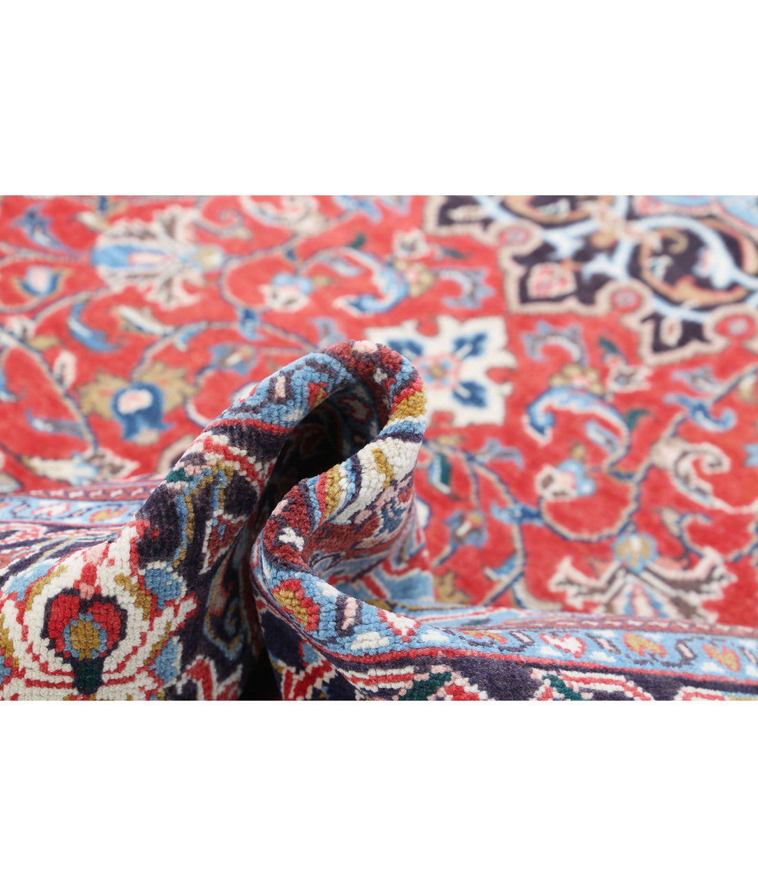 Mahal 7'1'' X 10'6'' Hand-Knotted Wool Rug 7'1'' x 10'6'' (213 X 315) / Red / Black