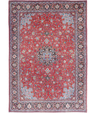 Mahal 7'1'' X 10'6'' Hand-Knotted Wool Rug 7'1'' x 10'6'' (213 X 315) / Red / Black