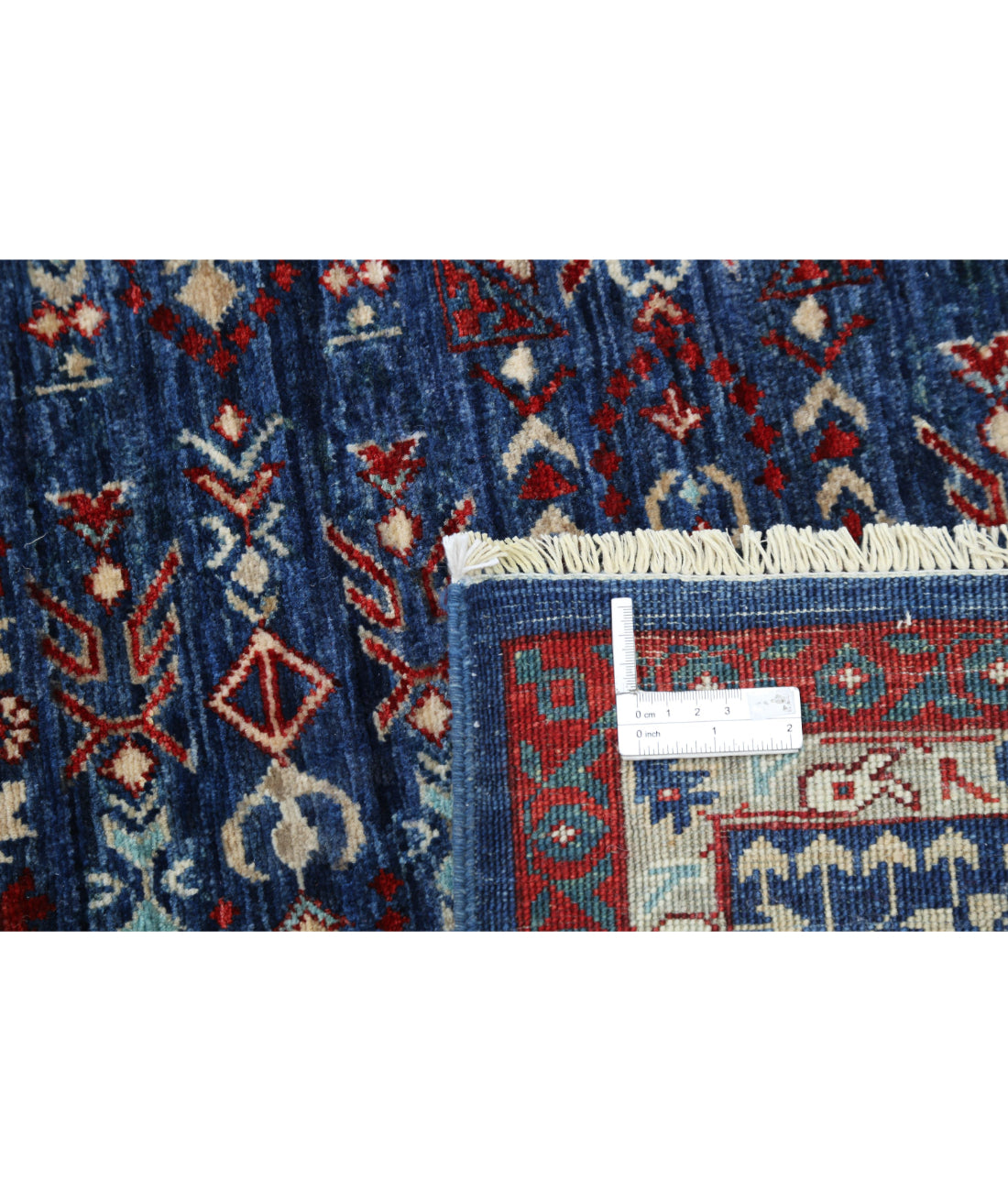 Mamluk 9'11'' X 13'11'' Hand-Knotted Wool Rug 9'11'' x 13'11'' (298 X 418) / Blue / Blue
