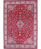 Mashad 8'6'' X 12'1'' Hand-Knotted Wool Rug 8'6'' x 12'1'' (255 X 363) / Red / Ivory