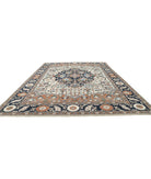 Heriz 12'0'' X 15'2'' Hand-Knotted Wool Rug 12'0'' x 15'2'' (360 X 455) / Ivory / Blue