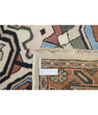 Heriz 12'0'' X 15'2'' Hand-Knotted Wool Rug 12'0'' x 15'2'' (360 X 455) / Ivory / Blue