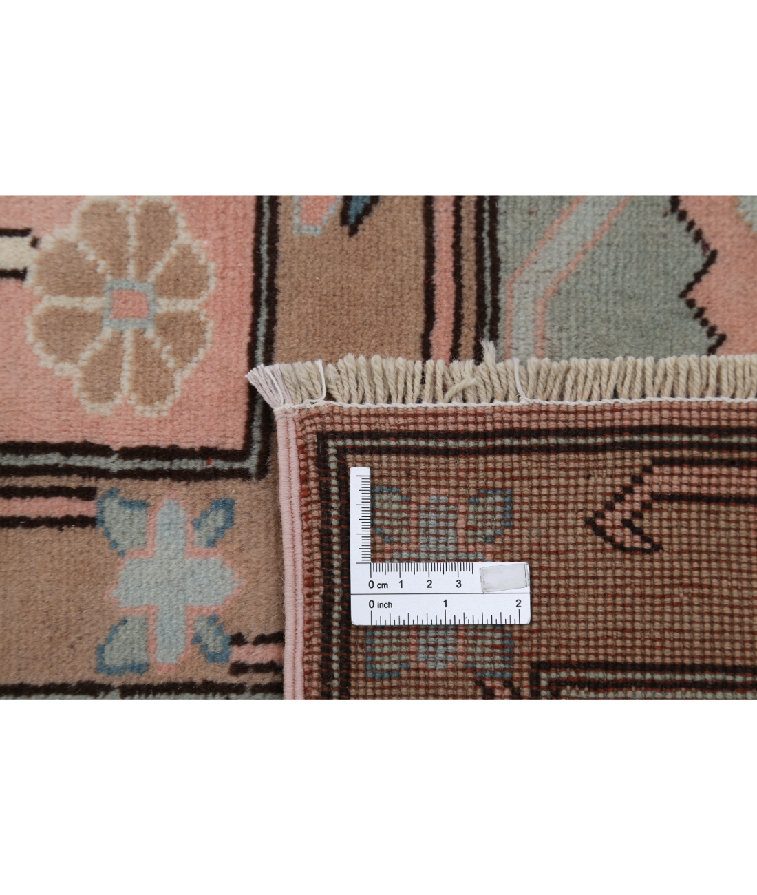 Vintage 8'9'' X 11'6'' Hand-Knotted Wool Rug 8'9'' x 11'6'' (263 X 345) / Pink / Blue