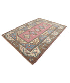 Vintage 6'9'' X 9'3'' Hand-Knotted Wool Rug 6'9'' x 9'3'' (203 X 278) / Pink / Ivory