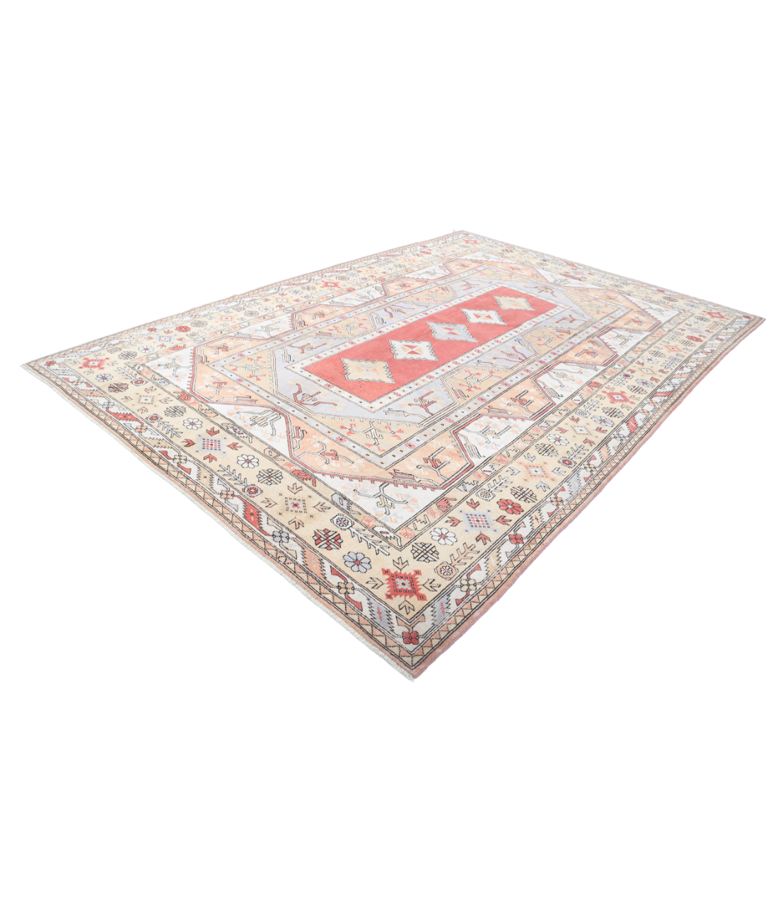 Vintage 8'4'' X 12'4'' Hand-Knotted Wool Rug 8'4'' x 12'4'' (250 X 370) / Multi / Gold