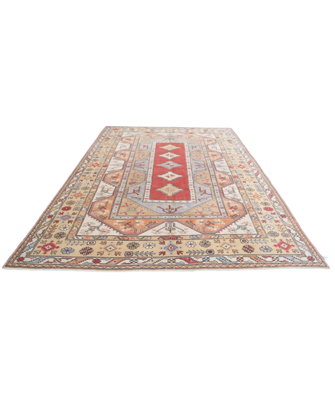 Vintage 8'4'' X 12'4'' Hand-Knotted Wool Rug 8'4'' x 12'4'' (250 X 370) / Multi / Gold