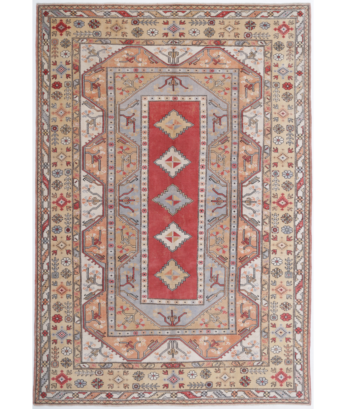 Vintage 8'4'' X 12'4'' Hand-Knotted Wool Rug 8'4'' x 12'4'' (250 X 370) / Multi / Gold