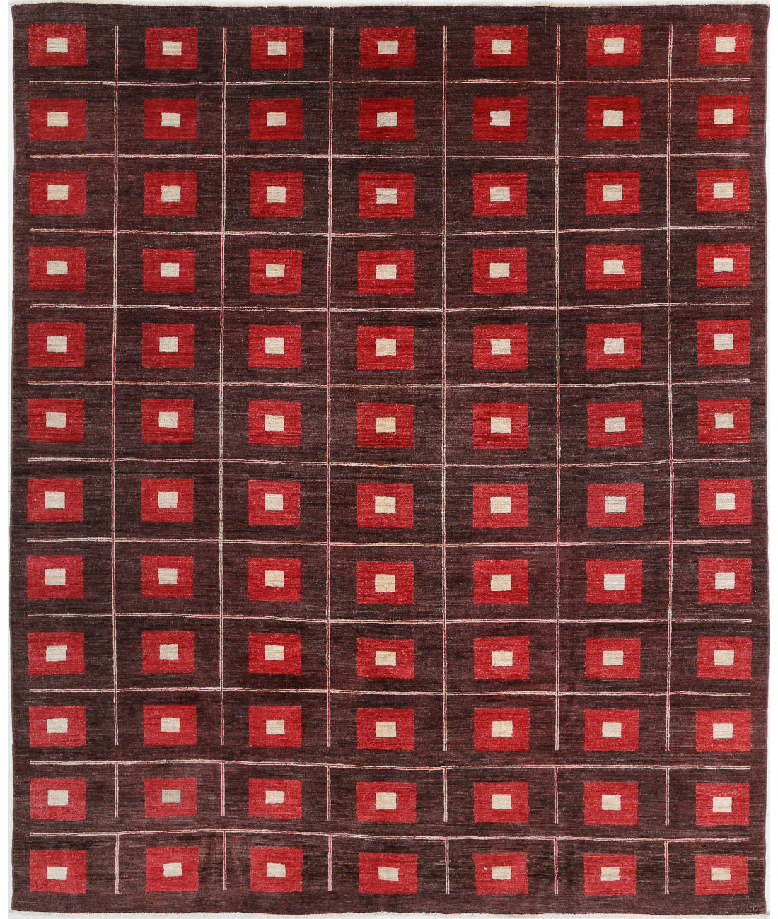 Modcar 7'8'' X 9'2'' Hand-Knotted Wool Rug 7'8'' x 9'2'' (230 X 275) / Multi / N/A