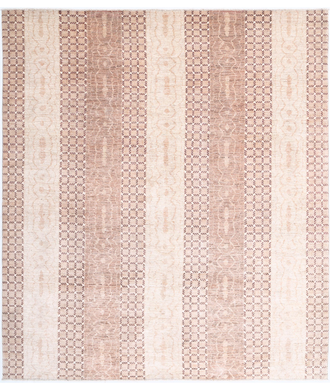Modcar 8'1'' X 9'4'' Hand-Knotted Wool Rug 8'1'' x 9'4'' (243 X 280) / Beige / N/A