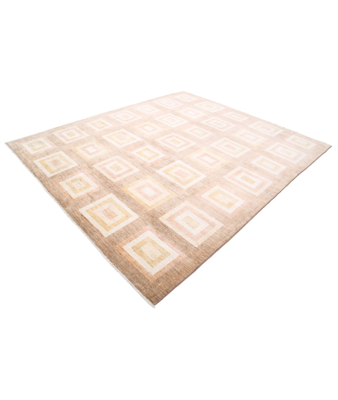 Modcar 8'4'' X 9'4'' Hand-Knotted Wool Rug 8'4'' x 9'4'' (250 X 280) / Beige / N/A