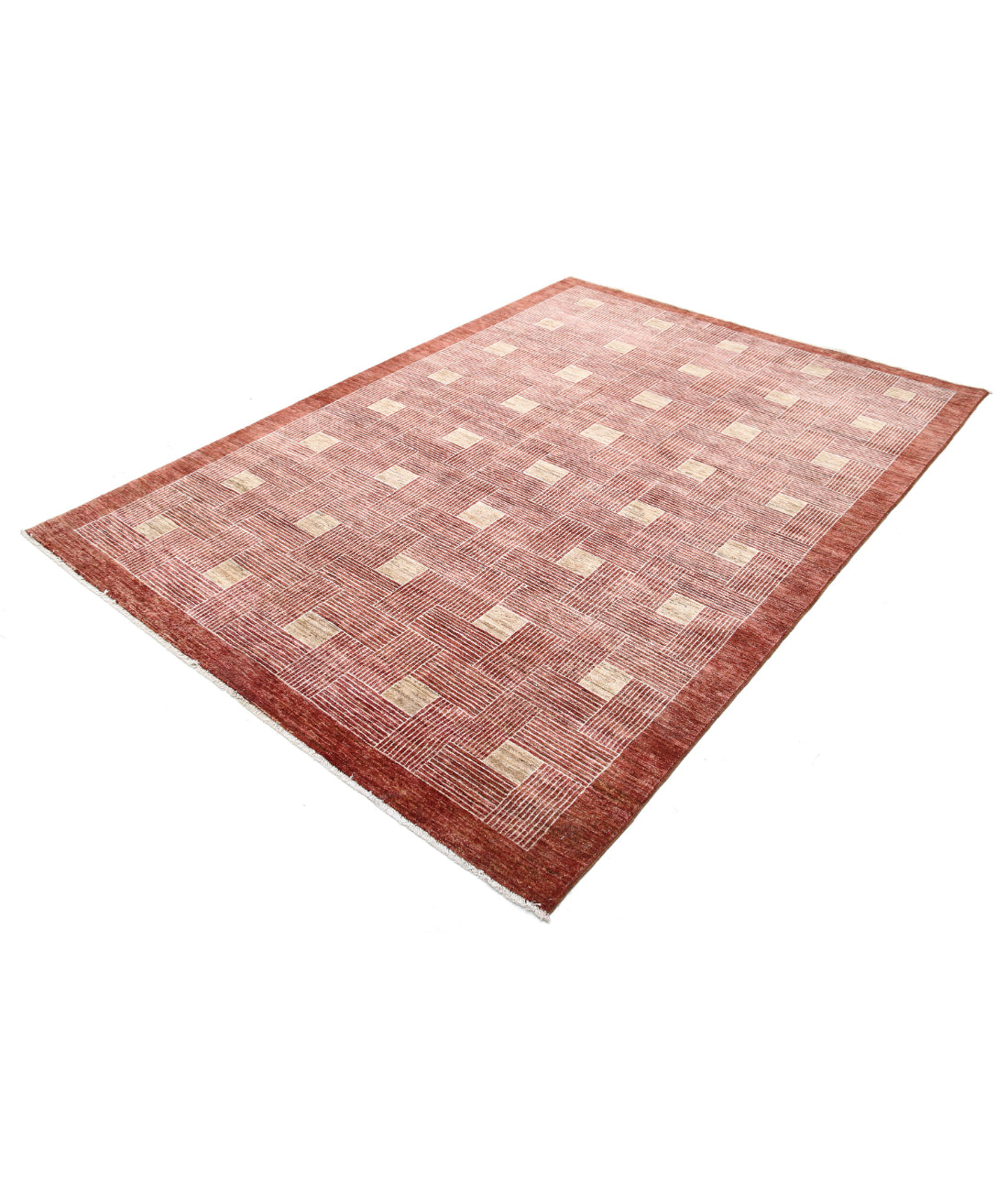 Modcar 5'11'' X 8'5'' Hand-Knotted Wool Rug 5'11'' x 8'5'' (178 X 253) / Multi / N/A