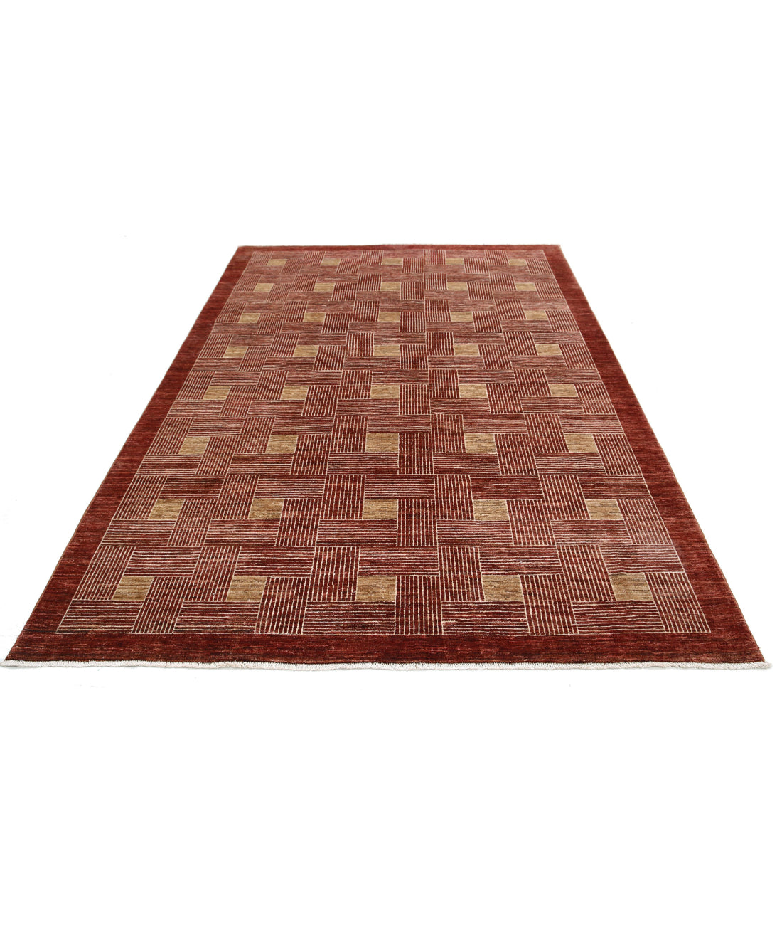 Modcar 5'11'' X 8'5'' Hand-Knotted Wool Rug 5'11'' x 8'5'' (178 X 253) / Multi / N/A