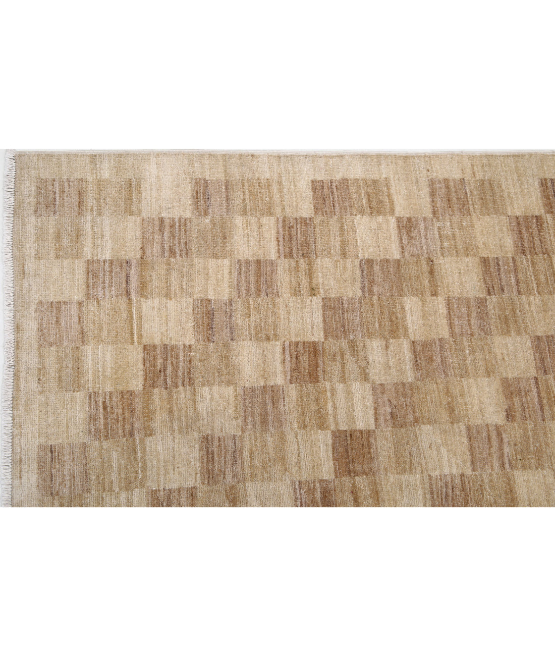 Modcar 6'5'' X 7'11'' Hand-Knotted Wool Rug 6'5'' x 7'11'' (193 X 238) / Beige / N/A