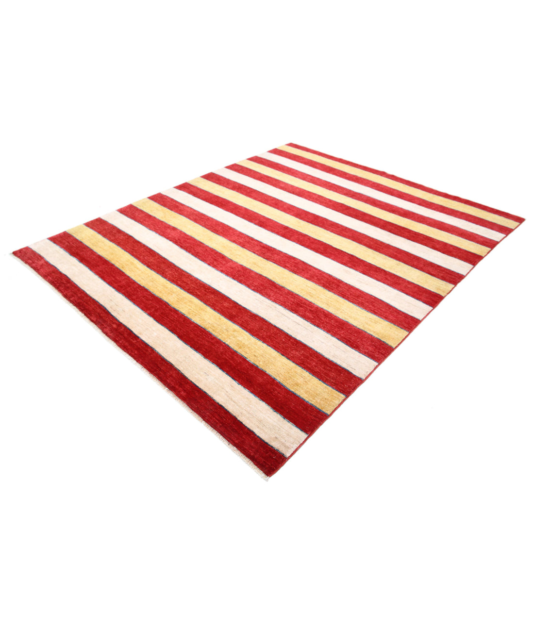 Modcar 6'8'' X 8'1'' Hand-Knotted Wool Rug 6'8'' x 8'1'' (200 X 243) / Beige / N/A