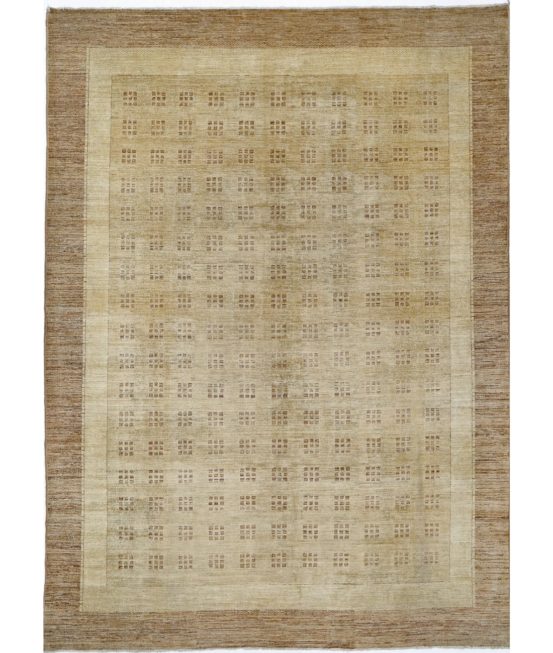 Modcar 8'9'' X 12'1'' Hand-Knotted Wool Rug 8'9'' x 12'1'' (263 X 363) / Beige / N/A