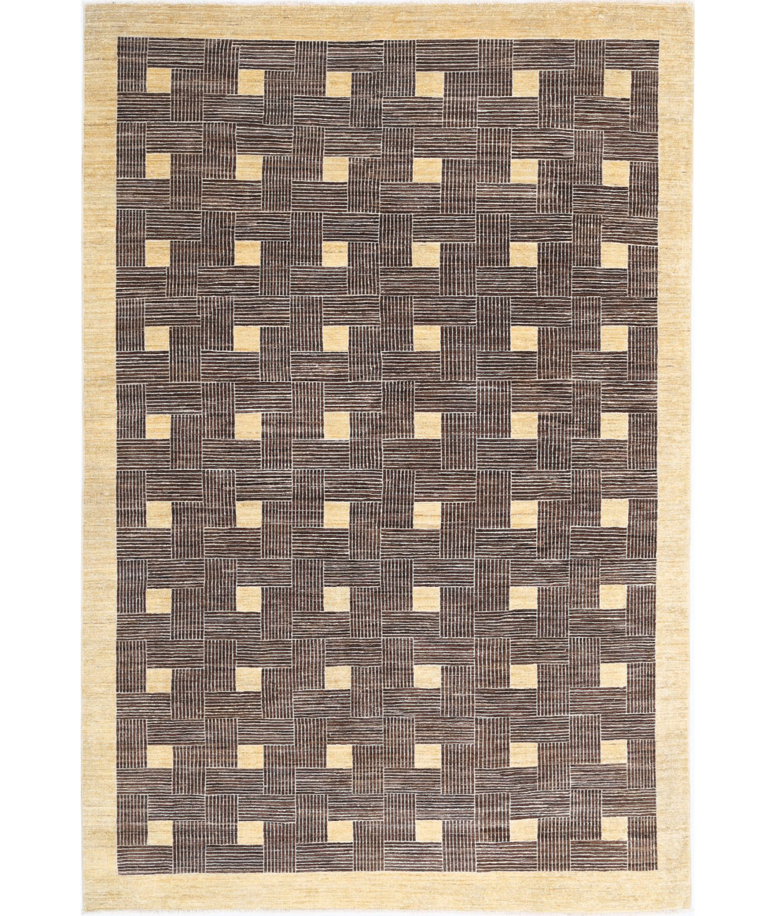 Modcar 6'6'' X 9'11'' Hand-Knotted Wool Rug 6'6'' x 9'11'' (195 X 298) / Multi / N/A