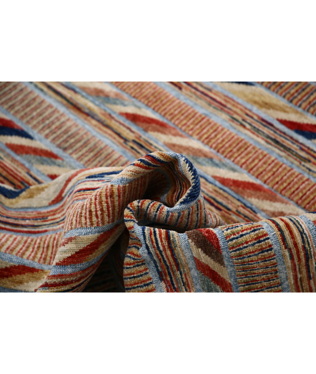 Modcar 6'4'' X 9'4'' Hand-Knotted Wool Rug 6'4'' x 9'4'' (190 X 280) / Multi / N/A