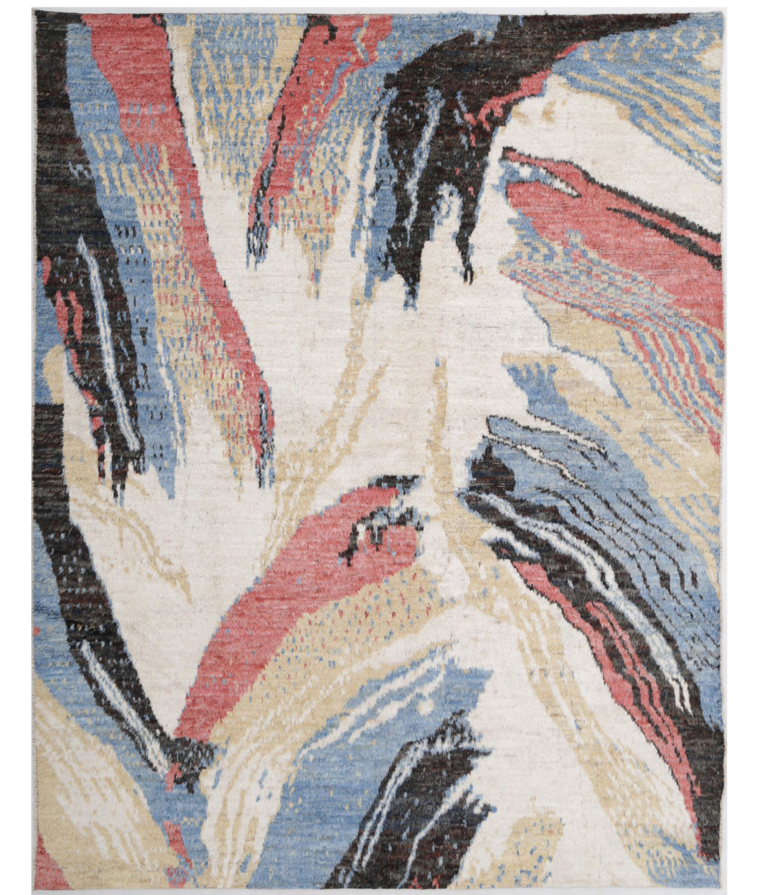 Moroccan 10'0'' X 12'6'' Hand-Knotted Wool Rug 10'0'' x 12'6'' (300 X 375) / Multi / Multi