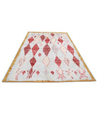 Moroccan 6'2'' X 9'1'' Hand-Knotted Wool Rug 6'2'' x 9'1'' (185 X 273) / Blue / Taupe