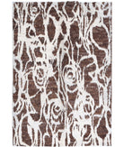 Moroccan 5'1'' X 7'3'' Hand-Knotted Wool Rug 5'1'' x 7'3'' (153 X 218) / Grey / Brown