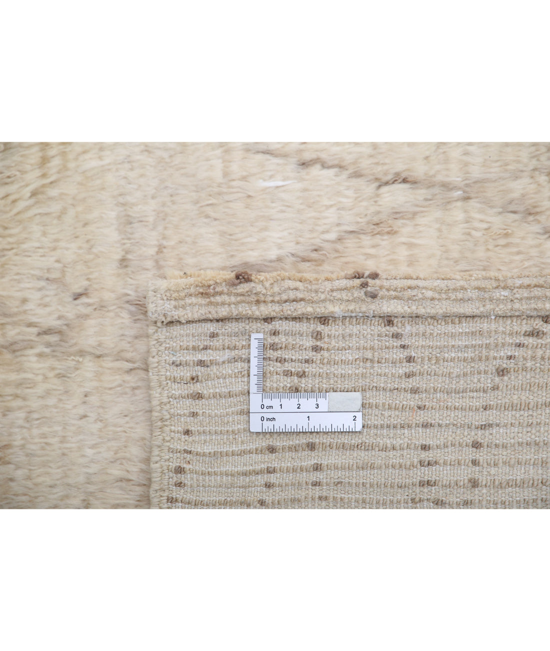 Moroccan 6'0'' X 9'0'' Hand-Knotted Wool Rug 6'0'' x 9'0'' (180 X 270) / Ivory / Taupe