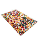 Moroccan 3'11'' X 6'0'' Hand-Knotted Wool Rug 3'11'' x 6'0'' (118 X 180) / Ivory / Multi