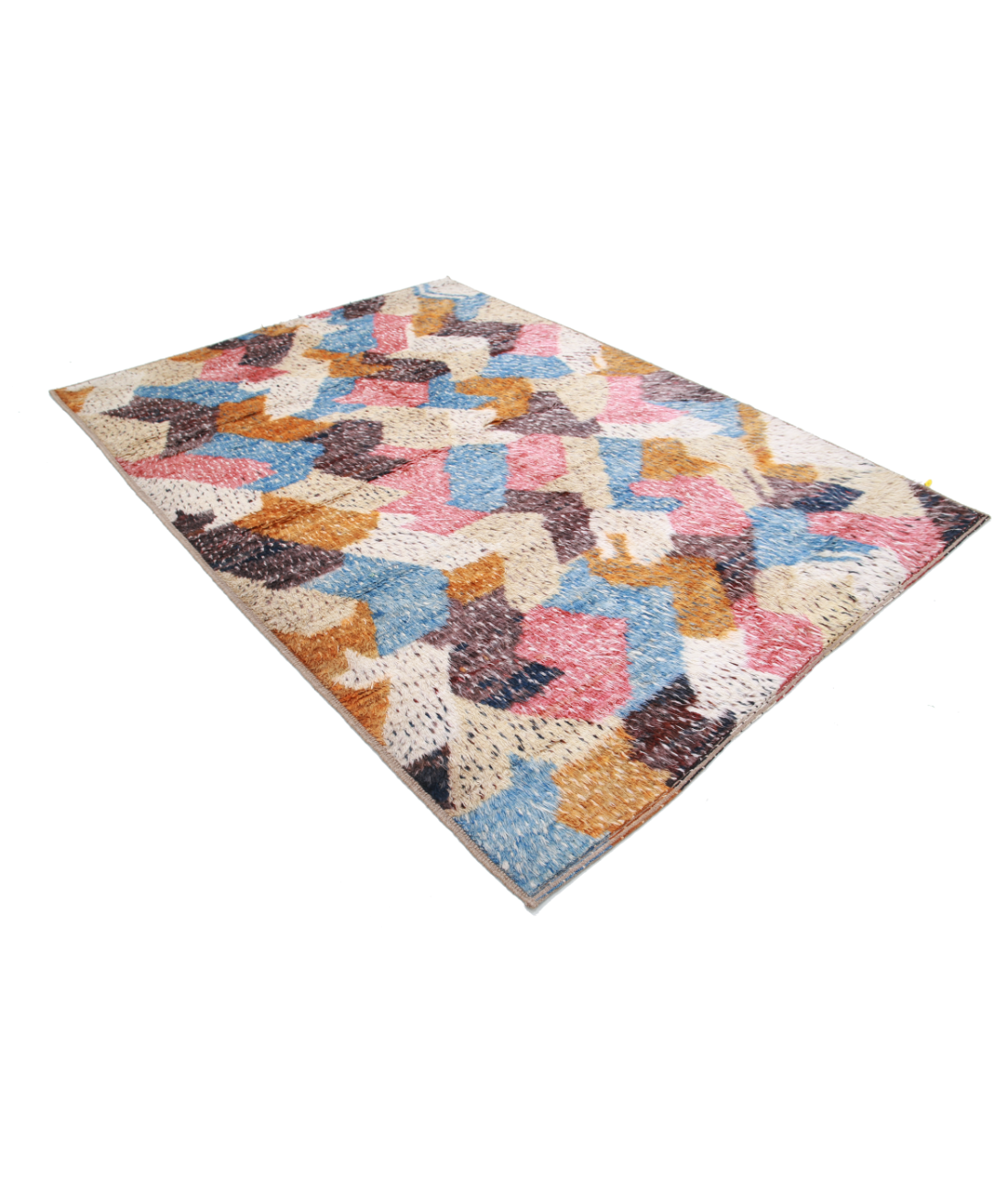 Moroccan 6'7'' X 9'3'' Hand-Knotted Wool Rug 6'7'' x 9'3'' (198 X 278) / Multi / Multi