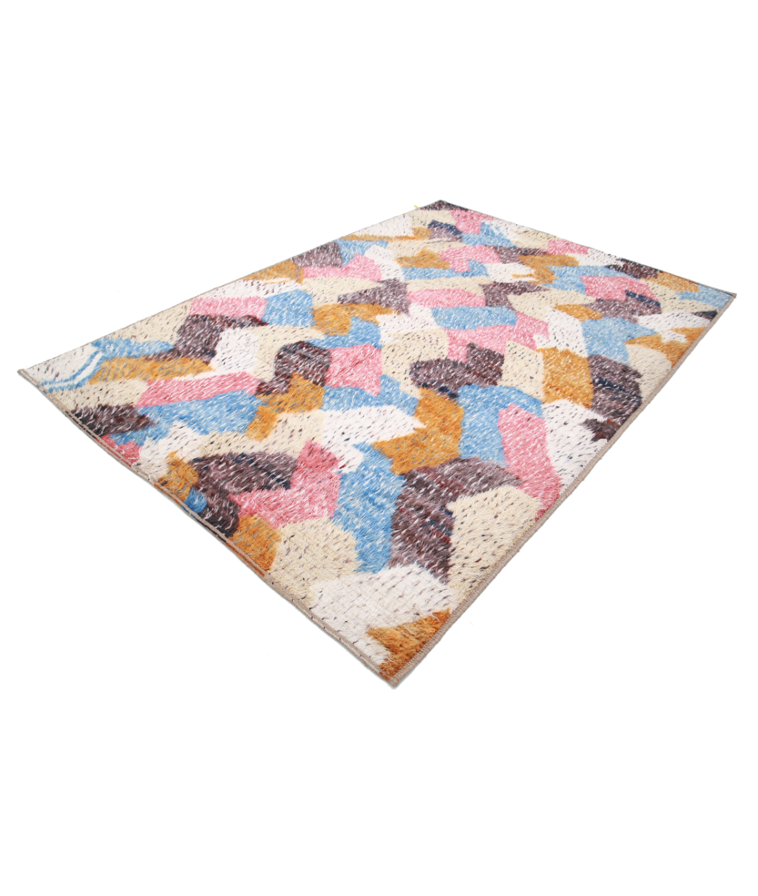 Moroccan 6'7'' X 9'3'' Hand-Knotted Wool Rug 6'7'' x 9'3'' (198 X 278) / Multi / Multi