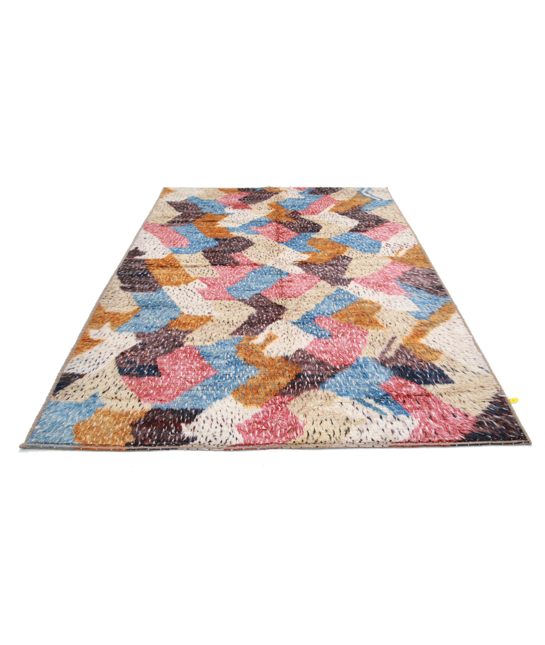 Moroccan 6'7'' X 9'3'' Hand-Knotted Wool Rug 6'7'' x 9'3'' (198 X 278) / Multi / Multi