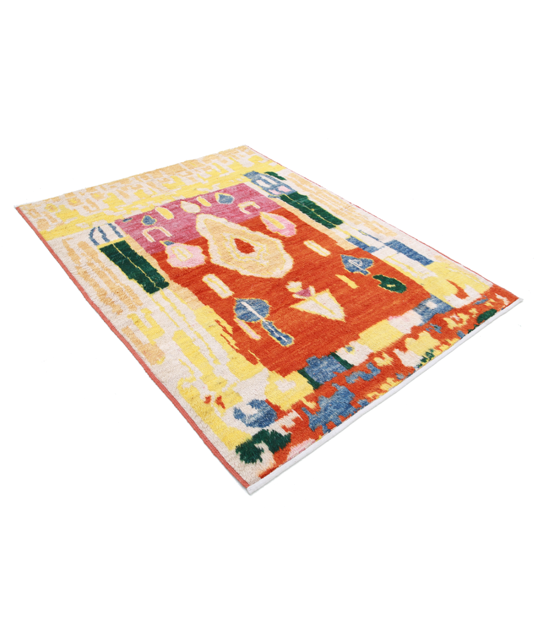 Moroccan 5'3'' X 6'11'' Hand-Knotted Wool Rug 5'3'' x 6'11'' (158 X 208) / Multi / Multi