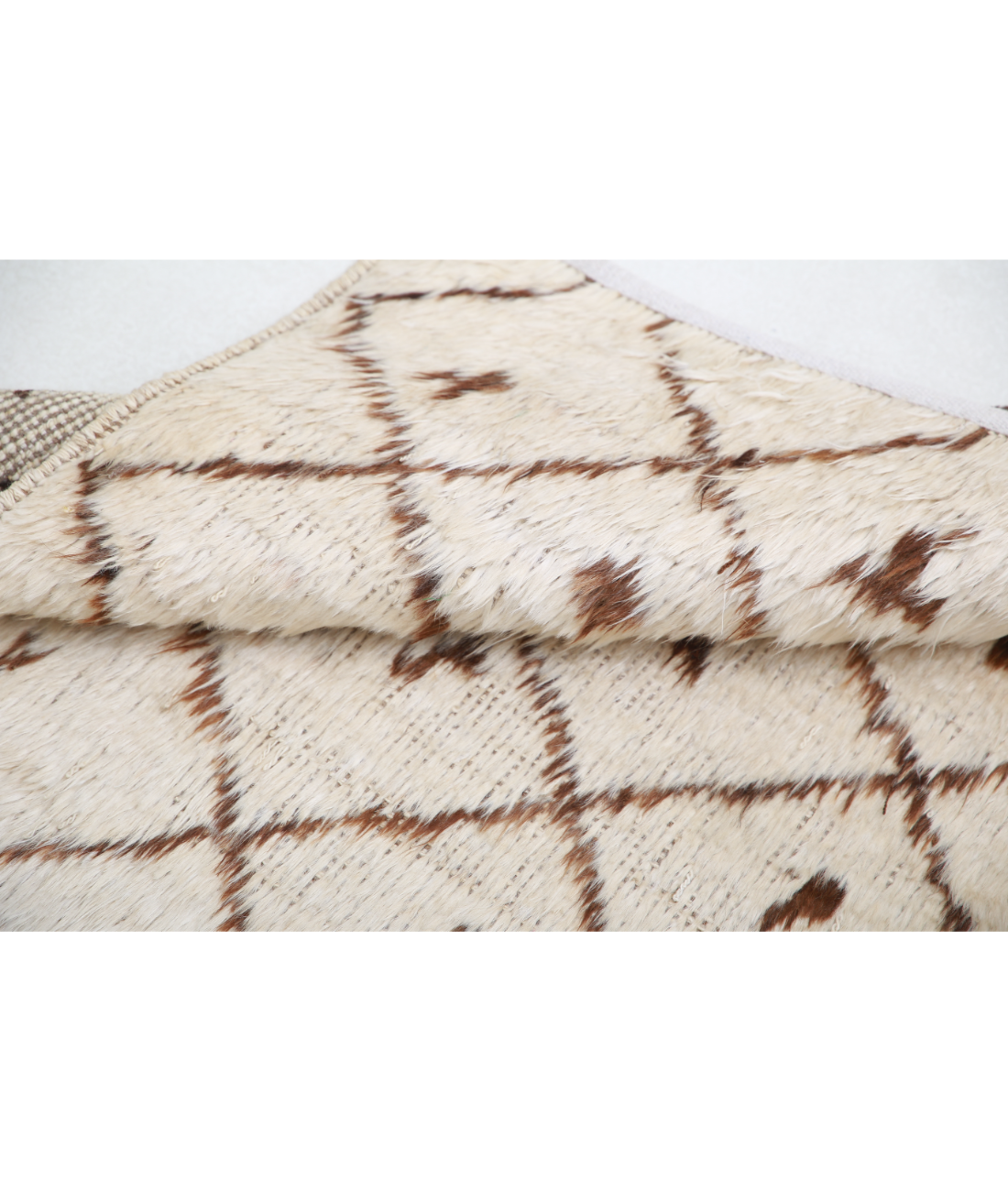 Moroccan 2'7'' X 2'10'' Hand-Knotted Wool Rug 2'7'' x 2'10'' (78 X 85) / Ivory / Taupe