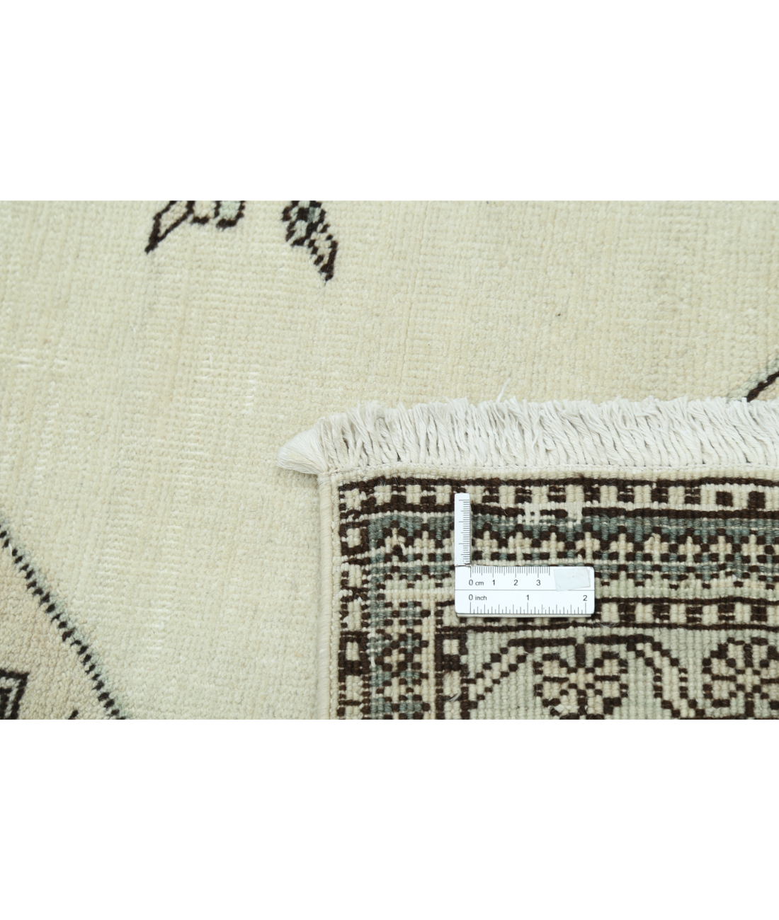 Moroccan 14'11'' X 16'1'' Hand-Knotted Wool Rug 14'11'' x 16'1'' (448 X 483) / Ivory / Grey