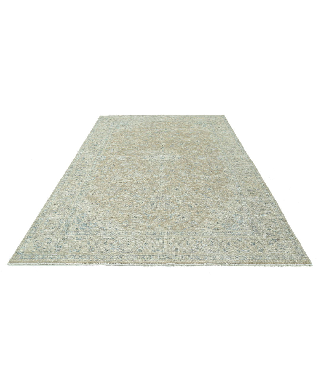 Nain 6'7'' X 10'1'' Hand-Knotted Wool Rug 6'7'' x 10'1'' (198 X 303) / Taupe / Ivory